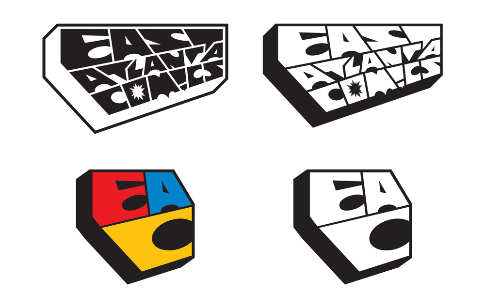 EAC Logo, variations East Atlanta Comics Logo, variations